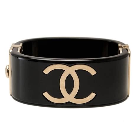 black and gold chanel cuff|chanel gold charm bracelet.